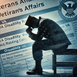 va rating for major depression