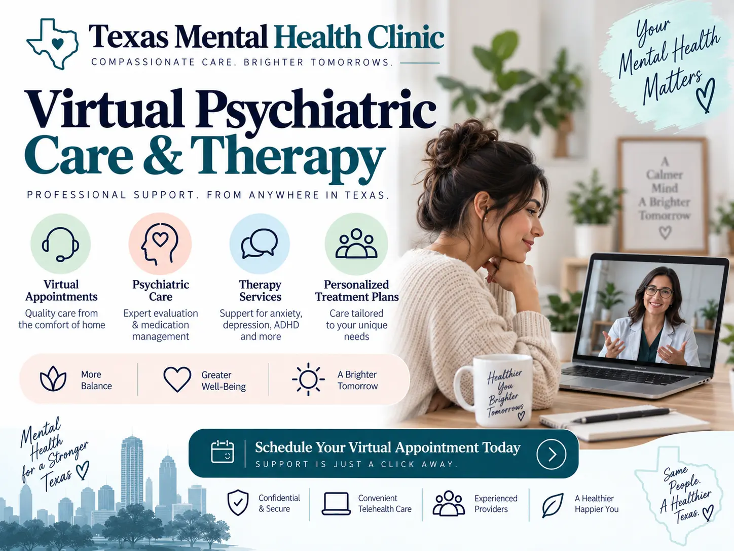 Texas Mental Health Clinic Virtual Psychiatric Care